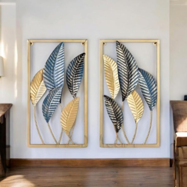 Metal Leaf pattern Wall Art