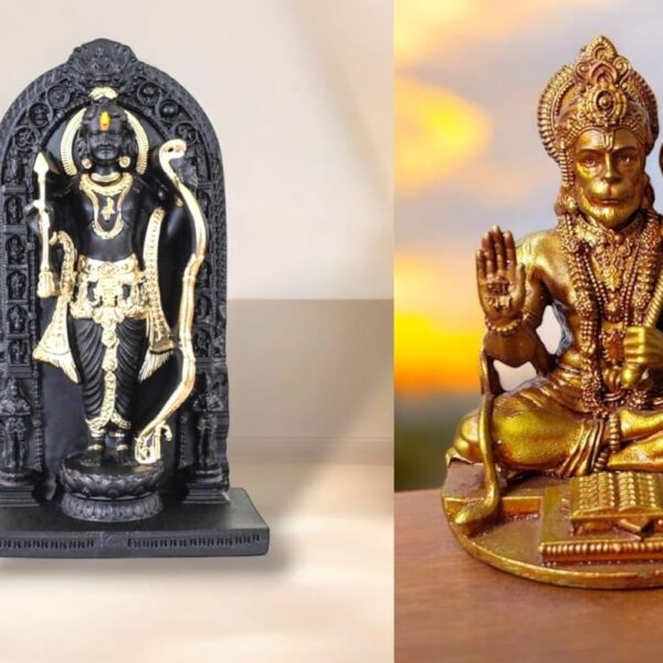 Artisans Bazar Ram Lalla and Hanuman Ji Idol Set